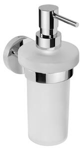 Sapho Sapho, X-ROUND függő folyékony szappanadagoló 230ml, tejüveg, króm, XR101