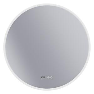 Erga Deam, kerek LED-es tükör 100cm, 3 színű fény, első világítás, páramentes fűtőbetét, ERG-V01-Deam-1010-CL
