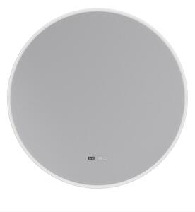 Erga Deam, kerek LED-es tükör 120cm, 3 színű fény, első világítás, páramentesítő fűtőbetét, ERG-V01-Deam-1212-CL