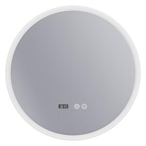 Erga Deam, kerek LED-es tükör 60cm, 3 színű világítás, első világítás, páramentes fűtőbetét, ERG-V01-Deam-6060-CL