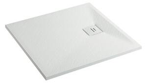 Erga Hyper, SMC zuhanytálca 90x70x2,6 cm + szifon, fehér matt, ERG-V06-SMC-7090S-WH