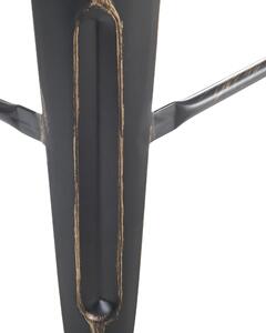 Fekete és arany acél bárszék kétdarabos szettben 76 cm CABRILLO