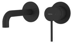 Sapho Sapho, ULTRAMIX 2 elemes, rejtett mosdócsaptelep 16 cm, fekete matt, UT118B