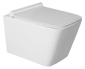 Gamma Mut, falra akasztható wc csésze 51x36 cm Perem nélküli, lassan eső ülőfelülettel, fényes fehér, GMA-MUT-202