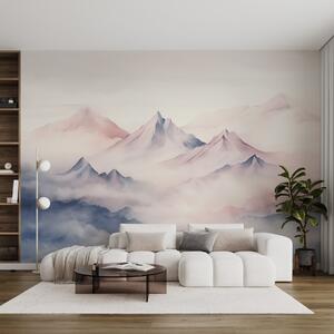 Fotótapéta Szelíd akvarell hegyek a ködben, Természet fotótapéta, w08573 : Uwalls.hu