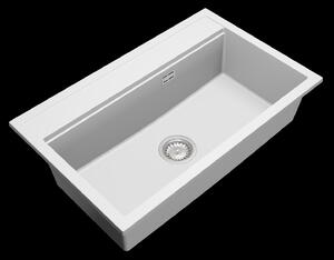 Gamma Advance, 1 rekeszes gránit mosogató 805x505x210 mm, fehér, GMA-ZLE000118