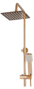 Gamma Rossa, falra szerelhető zuhanygarnitúra egykaros csapteleppel, rose gold, GMA-BRAZN-RGD