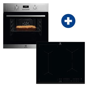 Electrolux EOF3H40BX Beépíthető sütő+Electrolux EIV634 Beépíthető indukciós főzőlap