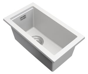Gamma Decor 2850, 1 rekeszes gránit mosogató 280x500x207 mm, fehér, GMA-ZLE000160