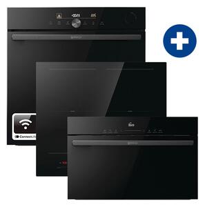 Gorenje BSA6747DGWI Beépíthető sütő + Gorenje GI6442BSCE Indukciós főzőlap + Gorenje BM341M3DBGH Beépíthető mikrohullámú sütő