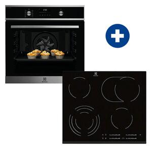 Electrolux EOD6P77WX Beépíthető sütő + Electrolux EHF6547FXK Beépíthető kerámia főzőlap