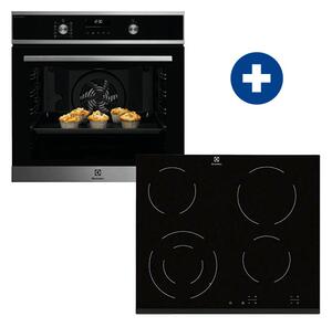 Electrolux EOD6P77WX Beépíthető sütő + Electrolux EHF6241FOK Beépíthető kerámia főzőlap
