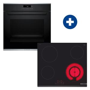 Bosch HQA272BB3 Beépíthető sütő + Bosch PKF631BB2E Beépíthető kerámia főzőlap