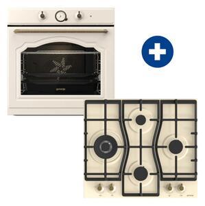 Gorenje BOS67372CLI Beépíthető sütő + Gorenje GW6D42CLI Beépíthető gáz főzőlap