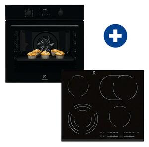 Electrolux EOD6P77WZ Beépíthető sütő + Electrolux EHF6547FXK Beépíthető kerámia főzőlap