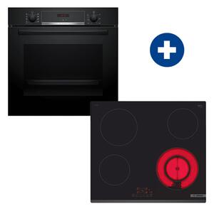Bosch HBA534EB3 Beépíthető sütő + Bosch PKF631BB2E Beépíthető kerámia főzőlap