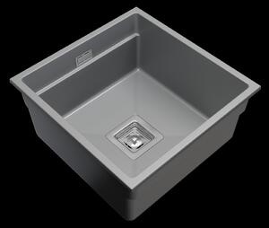 Gamma Decor 4445, 1 rekeszes gránit mosogató 440x450x215 mm, szürke, GMA-ZLE000123