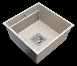 Gamma Decor 4445, 1 rekeszes gránit mosogató 440x450x215 mm, bézs, GMA-ZLE000124