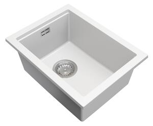 Gamma Decor 3850, 1 rekeszes gránit mosogató 380x500x207 mm, fehér, GMA-ZLE000158