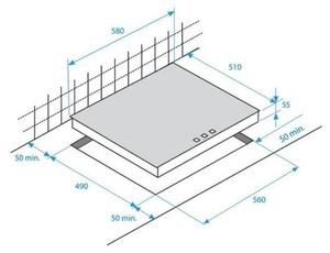 BEKO HIC-64403T Beépíthető kerámia főzőlap