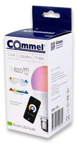 Commel Led izzó Wifi 9W E27 RGB 3000K-6500K