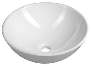 Aqualine Aqualine, Kerámia asztali mosdó, átmérő 40 cm, fehér, 40155