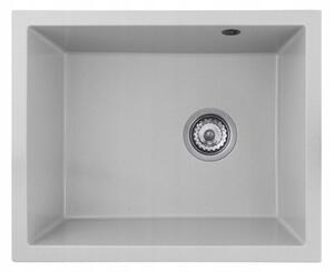 Gamma Decor 5040, 1 rekeszes gránit mosogató 560x460x180 mm, fehér, GMA-ZLE000082