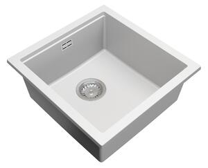 Gamma Decor 4850, 1 rekeszes gránit mosogató 480x500x215 mm, fehér, GMA-ZLE000165