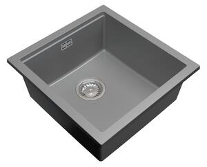 Gamma Decor 4850, 1 rekeszes gránit mosogató 480x500x215 mm, szürke, GMA-ZLE000166