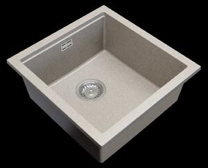 Gamma Decor 4850, 1 rekeszes gránit mosogató 480x500x215 mm, bézs, GMA-ZLE000169