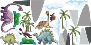Falmatrica gyerekeknek a dinoszauruszok elveszett világa 120 x 240 cm