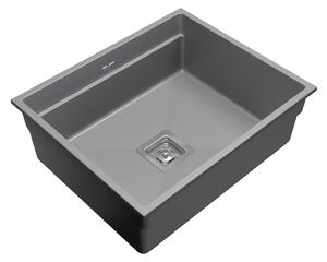 Gamma Decor 6050, 1 rekeszes gránit mosogató 600x500x220 mm, szürke, GMA-ZLE000114