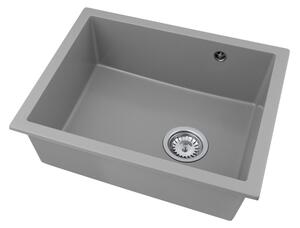 Gamma Decor 5040, 1 rekeszes gránit mosogató 560x460x180 mm, szürke, GMA-ZLE000084