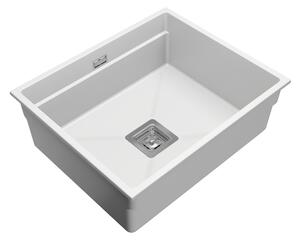 Gamma Decor 6050, 1 rekeszes gránit mosogató 600x500x220 mm, fehér, GMA-ZLE000113