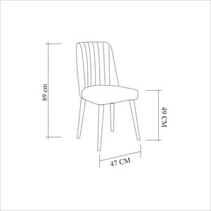 Vina dió-hiányzi asztal és szék szett (4 darab)