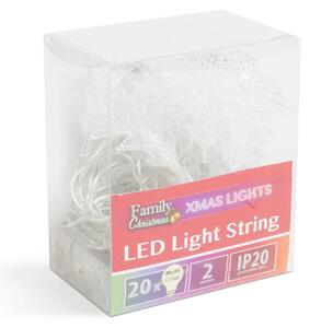 Family 58223B LED fényfüzér - színes fenyőfa