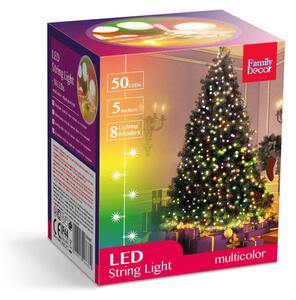 Family 58900C LED fényfüzér, 5 m, színes