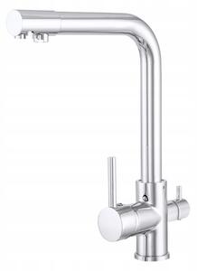 Gamma Side, magas medencés csaptelep h-330 vízszűrő csatlakozással, króm, GMA-BSEF-CH