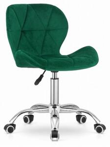 Bársony irodai szék Avola - zöld
