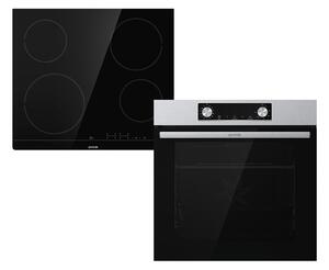 Gorenje BO6737E02X Beépíthető sütő + Gorenje ECT41SC Beépíthető kerámia főzőlap