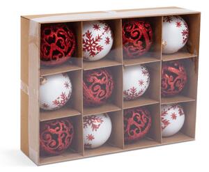 Family Karácsonyfadísz szett - gömbdísz - 6 cm - 12 db / szett (58785)