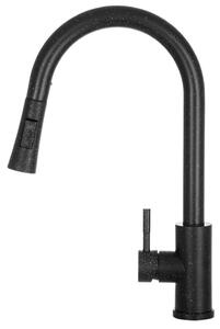 Gamma Taru Slim, magas mosogató h-400 csaptelep, fekete foltos, GMA-BTS-BP