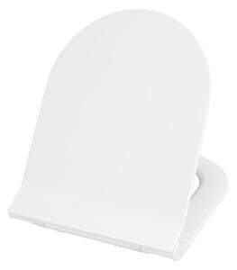 Gamma D8, WC-ülőke 470x365 mm, polipropilén, SoftClose, EasyClean, fényes fehér, GMA-D8