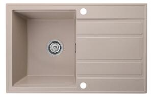 Gamma Modern 8050, 1 rekeszes gránit mosogató 790x500x210 mm, bézs, GMA-ZM-8050-B