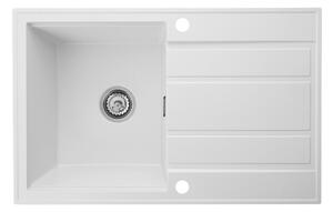 Gamma Modern 8050, 1 rekeszes gránit mosogató 790x500x210 mm, fehér, GMA-ZM-8050-WH