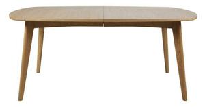 Asztal Oakland A104, Világosbarna, 76x102x180cm, Közepes sűrűségű farostlemez, Váz anyaga, Tölgy