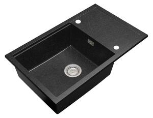 Gamma Advance 8050, 1 rekeszes gránit mosogató 800x500x210 mm, fekete pettyes, GMA-ZLE000147