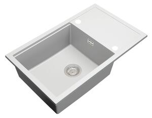 Gamma Advance 8050, 1 rekeszes gránit mosogató 800x500x210 mm, fehér, GMA-ZLE000150