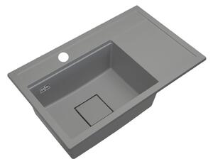 Gamma Quadro 8151, 1 rekeszes gránit mosogató 800x500x220 mm, szürke, GMA-ZLE000188