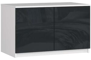 Felső szekrény, gardróbszekrényhez P90_55 - fényes grafit